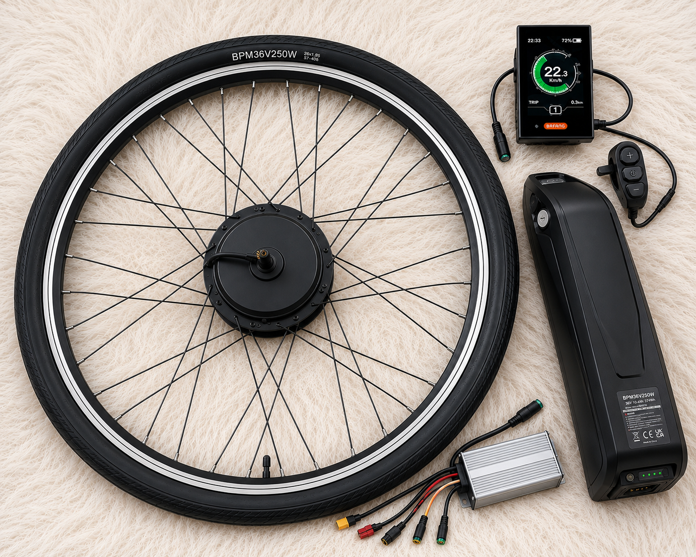 Conversion kit with battery